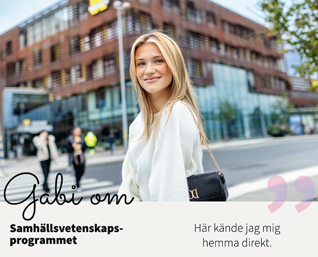 Eleven Gabi på Samhällsvetenskapsprogrammet